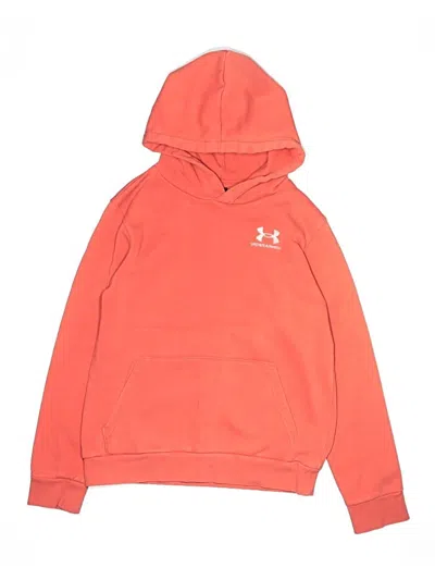 Pre-owned Under Armour Kids' Pullover Hoodie In Orange