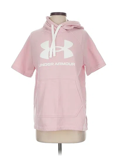 Pre-owned Under Armour Pullover Hoodie In Pink