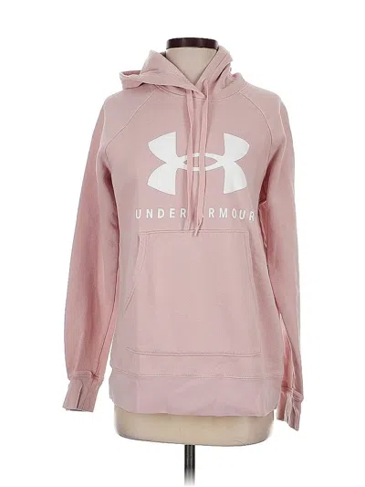 Pre-owned Under Armour Pullover Hoodie In Pink