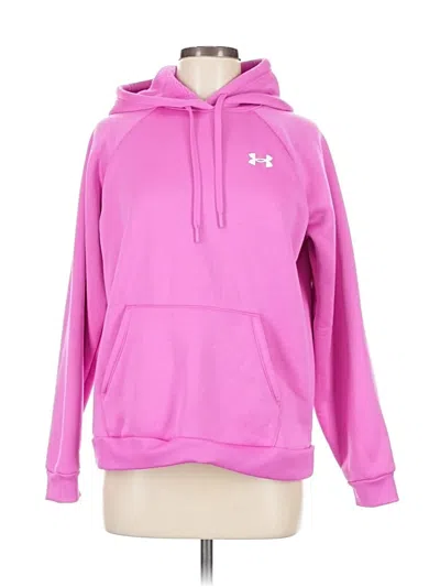Pre-owned Under Armour Pullover Hoodie In Pink