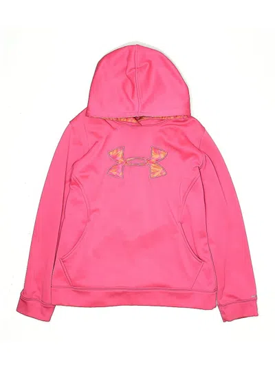 Pre-owned Under Armour Kids' Pullover Hoodie In Pink