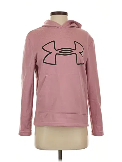 Pre-owned Under Armour Pullover Hoodie In Pink