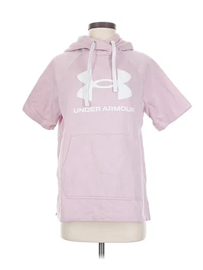 Pre-owned Under Armour Pullover Hoodie In Pink