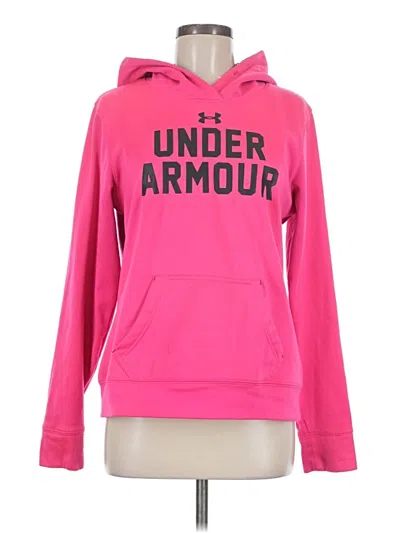 Pre-owned Under Armour Pullover Hoodie In Pink
