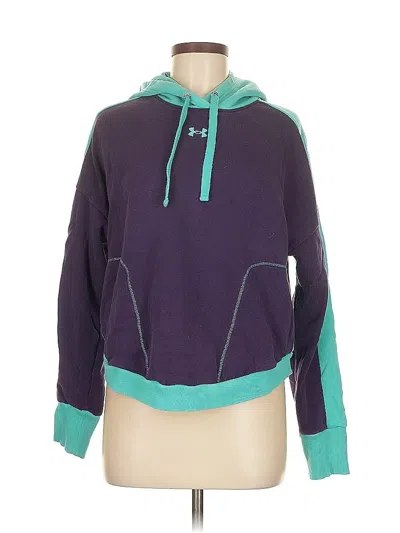 Pre-owned Under Armour Pullover Hoodie In Purple