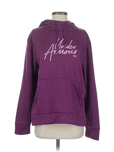 Pre-owned Under Armour Pullover Hoodie In Purple