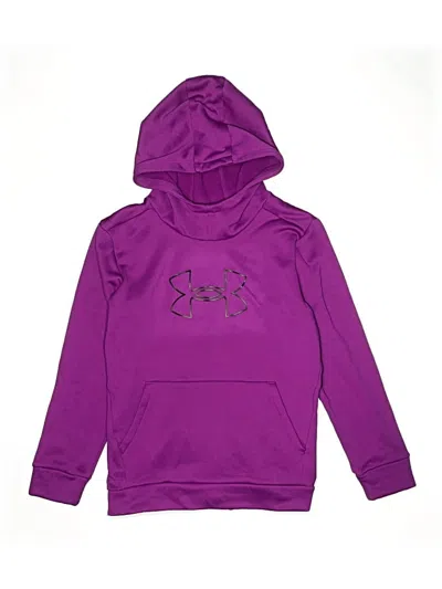 Pre-owned Under Armour Kids' Pullover Hoodie In Purple