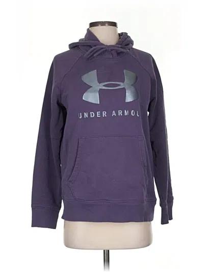 Pre-owned Under Armour Pullover Hoodie In Purple