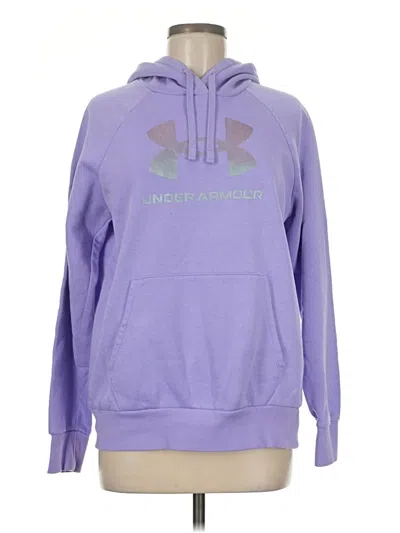 Pre-owned Under Armour Pullover Hoodie In Purple
