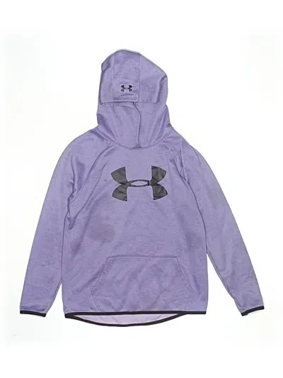 Pre-owned Under Armour Kids' Pullover Hoodie In Purple