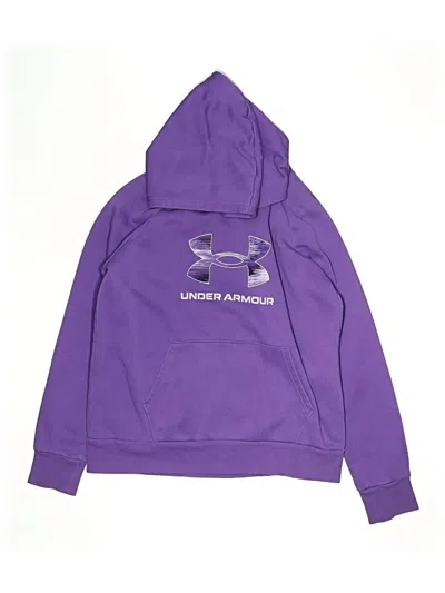 Pre-owned Under Armour Kids' Pullover Hoodie In Purple
