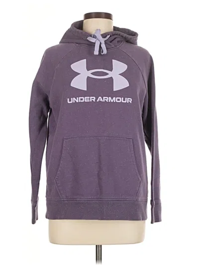 Pre-owned Under Armour Pullover Hoodie In Purple
