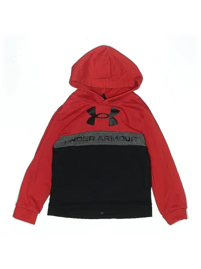 Pre-owned Under Armour Kids' Pullover Hoodie In Red