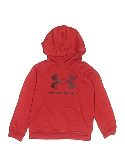 Pre-owned Under Armour Kids' Pullover Hoodie In Red