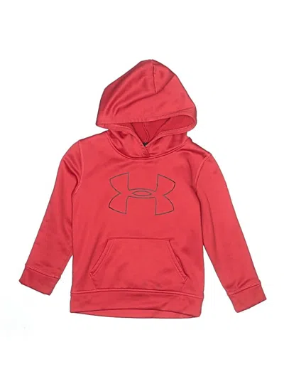 Pre-owned Under Armour Kids' Pullover Hoodie In Red