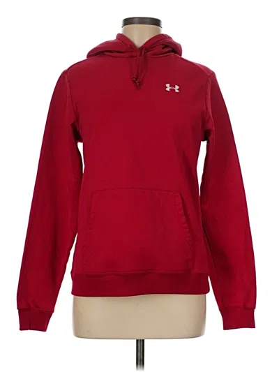 Pre-owned Under Armour Pullover Hoodie In Red