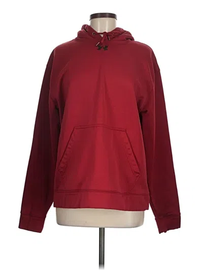 Pre-owned Under Armour Pullover Hoodie In Red