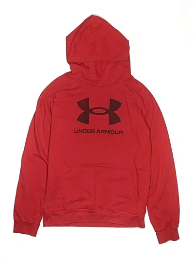 Pre-owned Under Armour Kids' Pullover Hoodie In Red