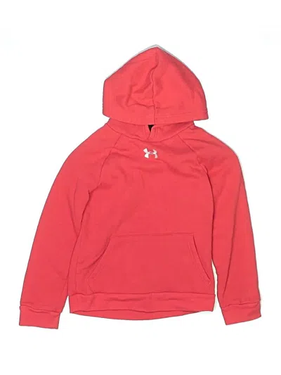 Pre-owned Under Armour Kids' Pullover Hoodie In Red