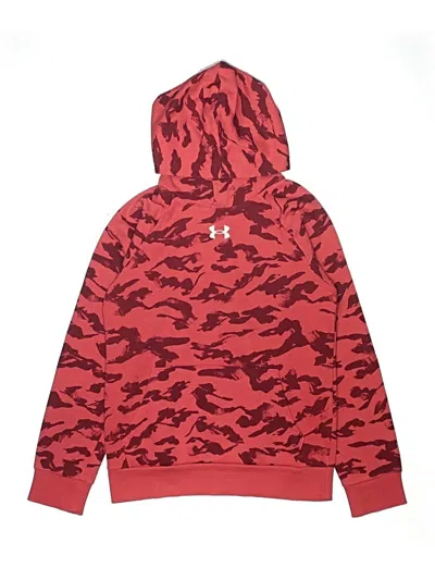 Pre-owned Under Armour Kids' Pullover Hoodie In Red