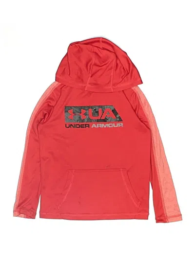 Pre-owned Under Armour Kids' Pullover Hoodie In Red