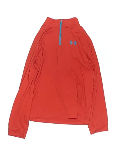 Pre-owned Under Armour Kids' Pullover Hoodie In Red