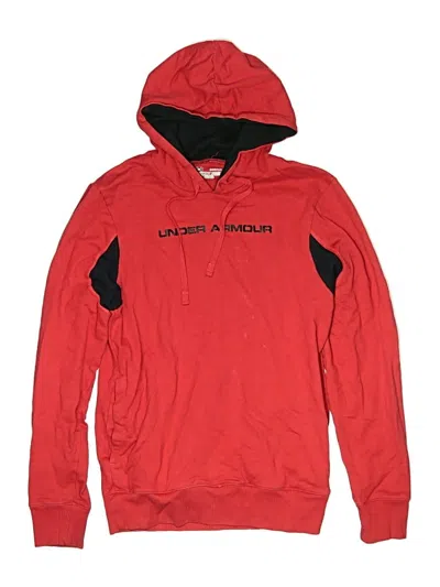 Pre-owned Under Armour Kids' Pullover Hoodie In Red