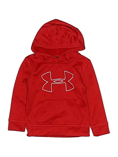 Pre-owned Under Armour Kids' Pullover Hoodie In Red