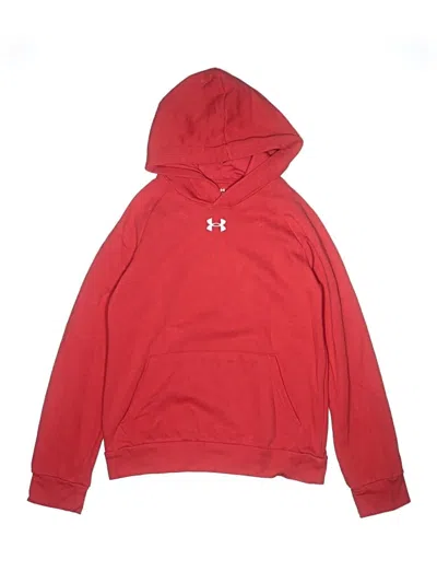 Pre-owned Under Armour Kids' Pullover Hoodie In Red