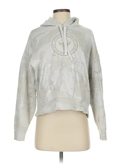 Pre-owned Under Armour Pullover Hoodie In Silver