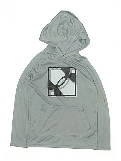 Pre-owned Under Armour Kids' Pullover Hoodie In Silver