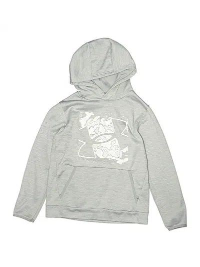 Pre-owned Under Armour Kids' Pullover Hoodie In Silver
