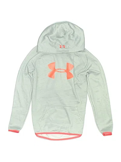 Pre-owned Under Armour Kids' Pullover Hoodie In Silver