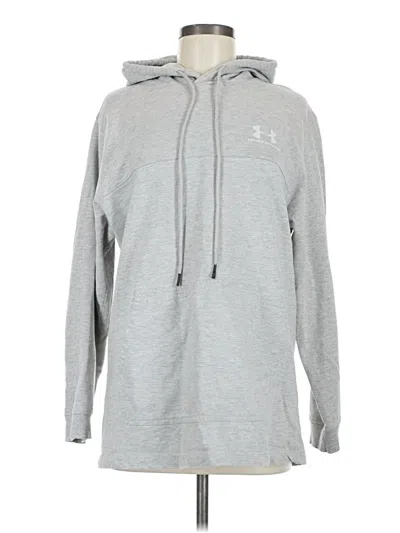 Pre-owned Under Armour Pullover Hoodie In Silver