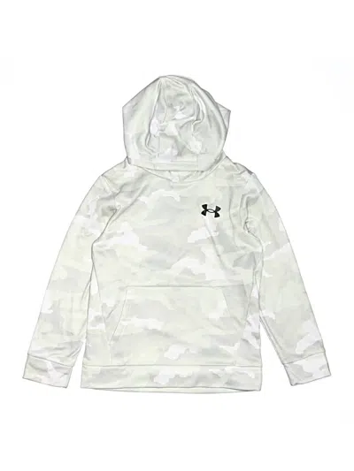 Pre-owned Under Armour Kids' Pullover Hoodie In Silver