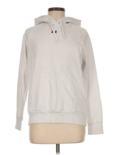 Pre-owned Under Armour Pullover Hoodie In Silver