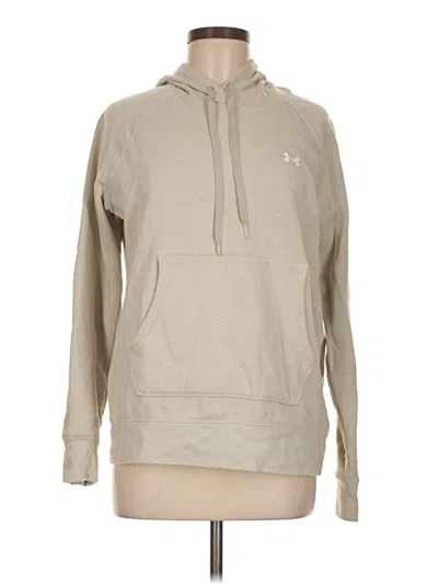 Pre-owned Under Armour Pullover Hoodie In Tan