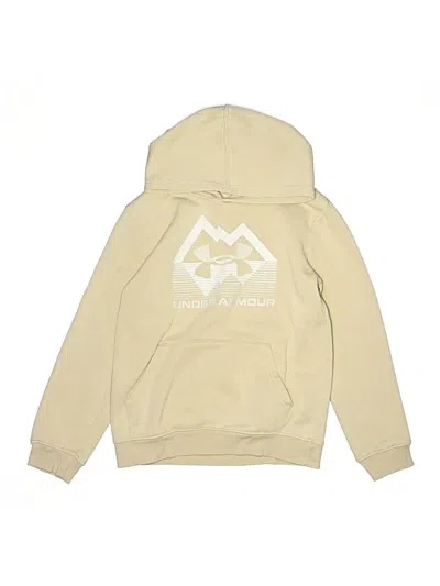 Pre-owned Under Armour Kids' Pullover Hoodie In Tan