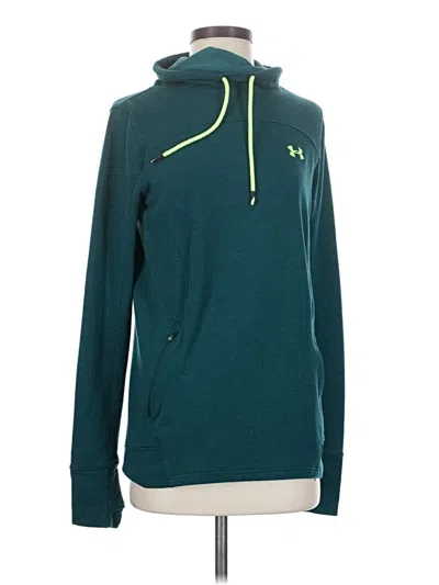 Pre-owned Under Armour Pullover Hoodie In Teal