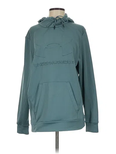 Pre-owned Under Armour Pullover Hoodie In Teal