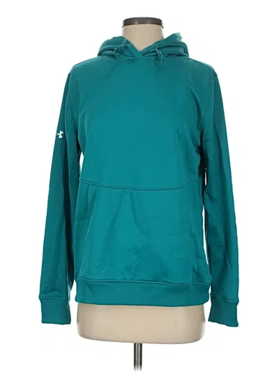 Pre-owned Under Armour Pullover Hoodie In Teal