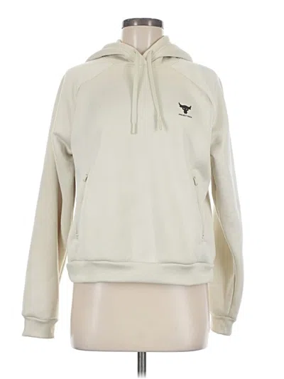 Pre-owned Under Armour Pullover Hoodie In White
