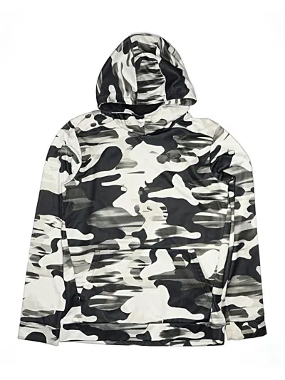 Pre-owned Under Armour Kids' Pullover Hoodie In White