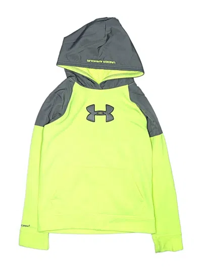 Pre-owned Under Armour Kids' Pullover Hoodie In Yellow