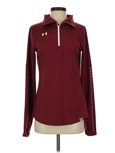 Pre-owned Under Armour Pullover Sweater In Burgundy