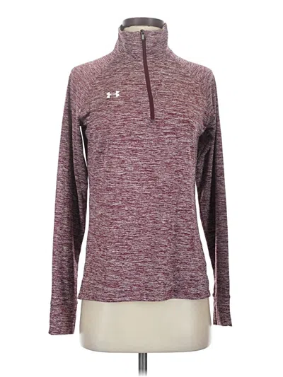 Pre-owned Under Armour Pullover Sweater In Burgundy