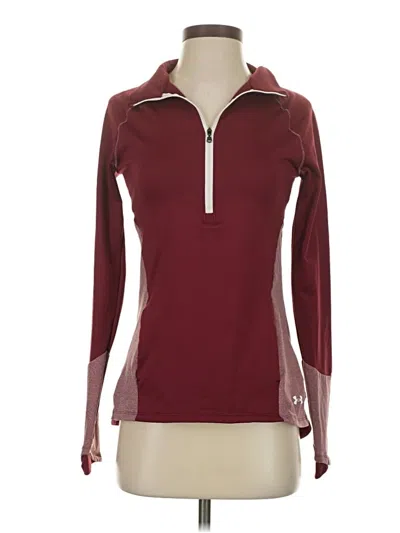 Pre-owned Under Armour Pullover Sweater In Burgundy