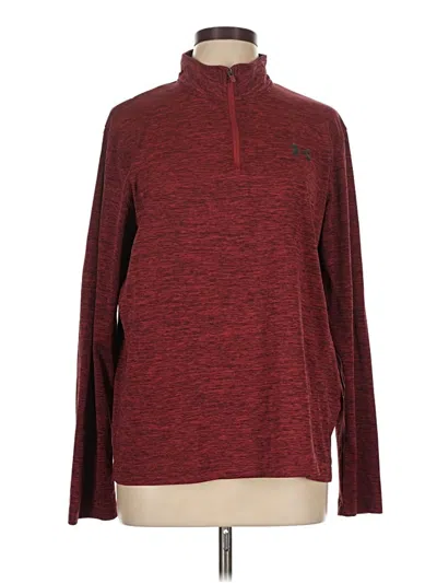 Pre-owned Under Armour Pullover Sweater In Burgundy