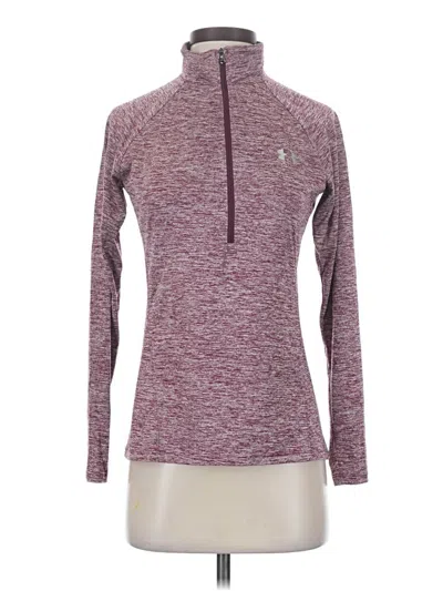 Pre-owned Under Armour Pullover Sweater In Burgundy