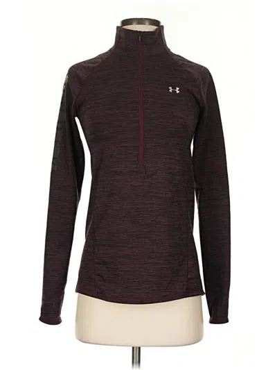 Pre-owned Under Armour Pullover Sweater In Burgundy